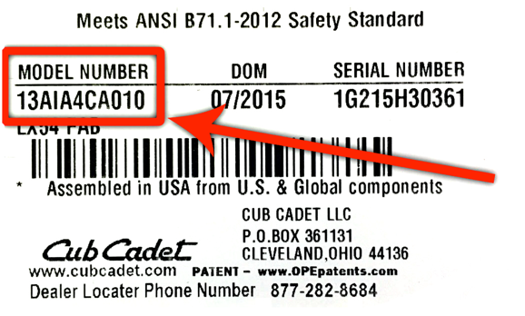 Model Number Example